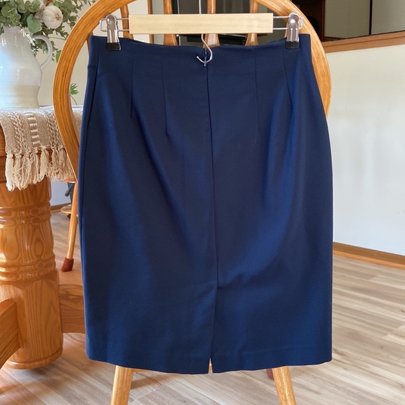 Van Heusen Stretch Pencil Skirt Navy - Picture 7 of 9